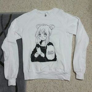 American apparel crew neck sweatshirt